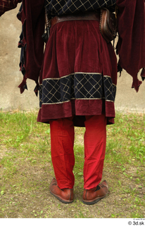  Photos Medieval Counselor in cloth uniform 1 Medieval Clothing Red trousers Royal counselor lower body 0002.jpg